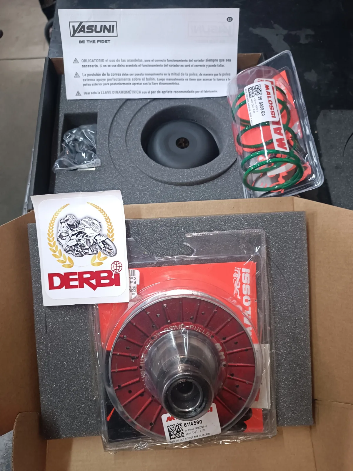 Kit de transmisión Derbi Variant Start 3 y 5