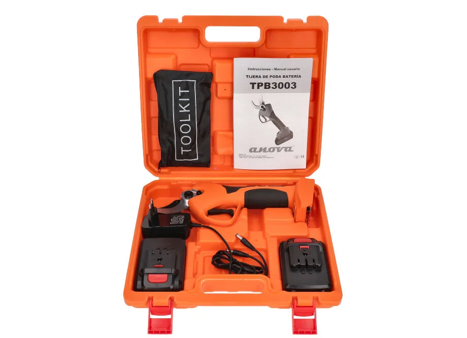 Tijera de poda a batería inalámbrica 1050W 21V 2.0Ah 40 mm - corte progresivo (incluye 2 baterías)